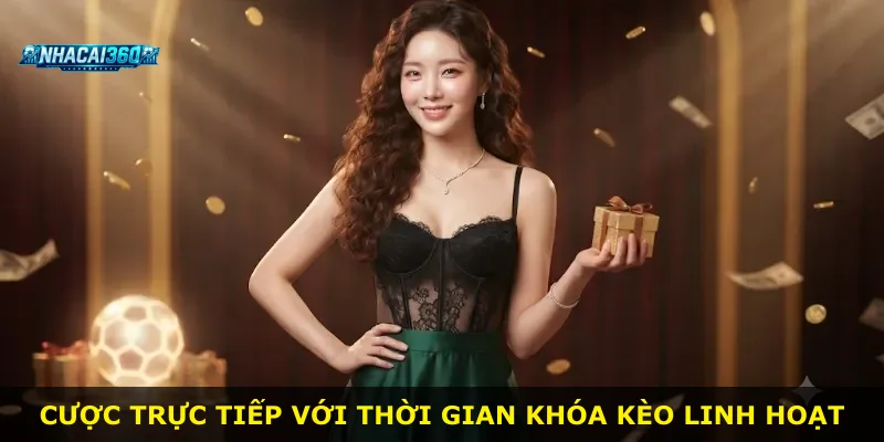 Cược trực tiếp với thời gian khóa kèo linh hoạt