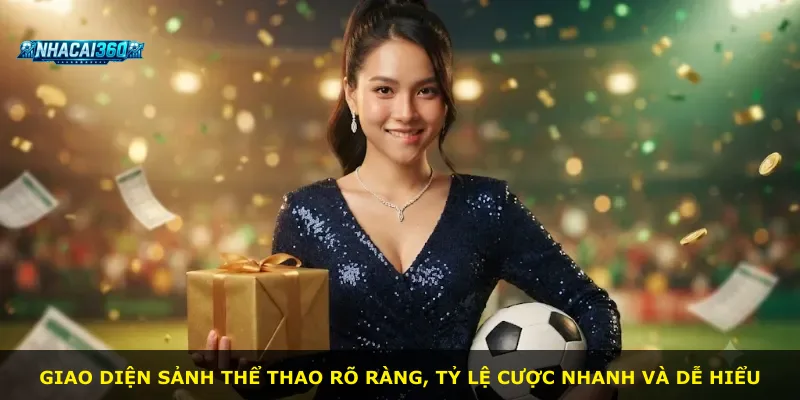Giao diện sảnh thể thao rõ ràng, tỷ lệ cược nhanh và dễ hiểu